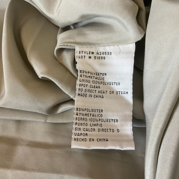 AQUA Women's Formal Dress Size 4 Pink Metallic Backless Long Evening Gown - Picture 10 of 13